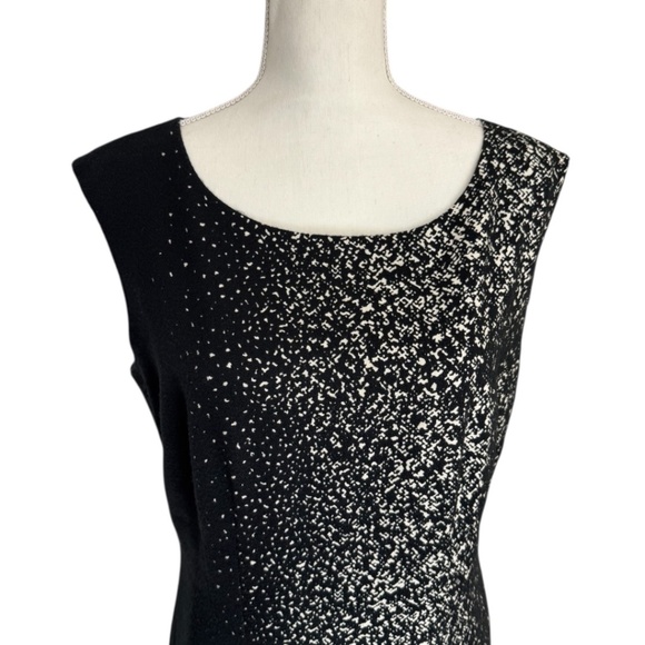 Lafayette 148 Sheath Black Ivory Dress - Picture 5 of 16